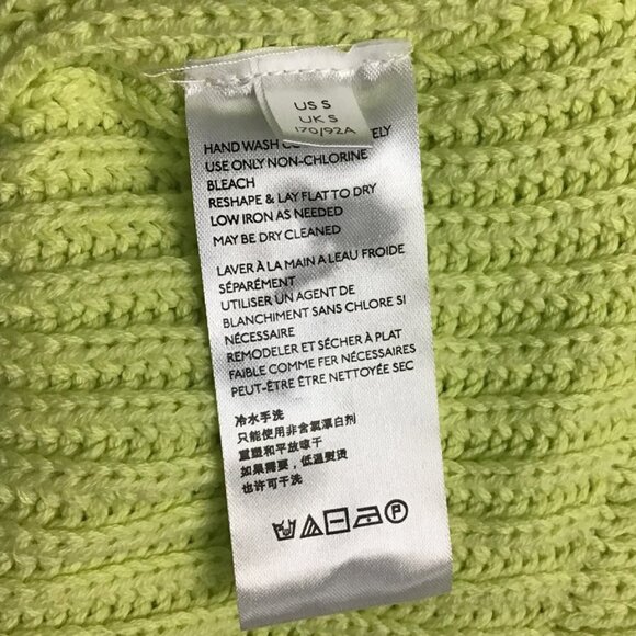 Free People Layer Cake Key Lime Green Turtleneck Knit Sweater - Picture 10 of 10